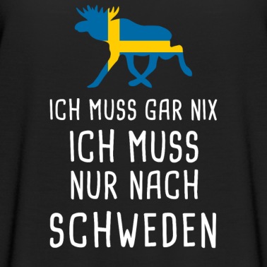 Angeln T-Shirt - Ich muss nach SCHWEDEN Sverige Elch Geschenk