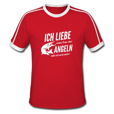Angeln T-Shirt - Ich liebe meine Frau aber Angeln noch mehr