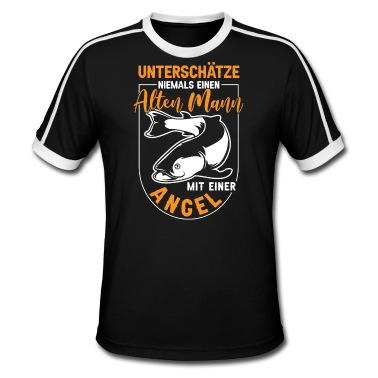 Angeln T-Shirt - Angler Angeln Angelrute Papa Vater Opa Geburtstag
