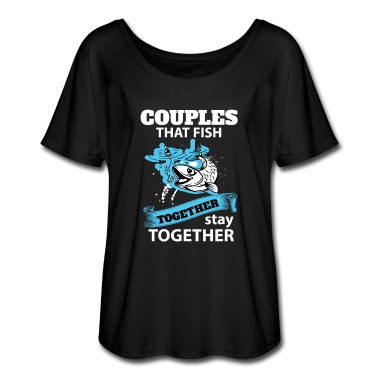 Angeln T-Shirt - Paare die zusammen fischen, bleiben zusammen