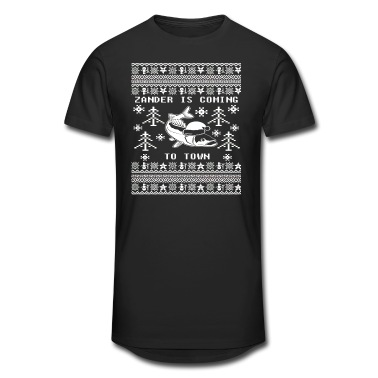 Angeln T-Shirt - Angler Weihnachten TShirt Ugly Christmas