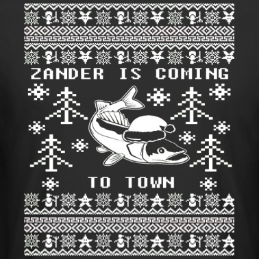 Angeln T-Shirt - Angler Weihnachten TShirt Ugly Christmas