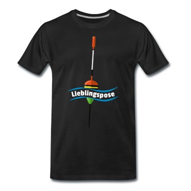 Angeln T-Shirt - Lieblingspose bauchig - Angeln, Angler Pose