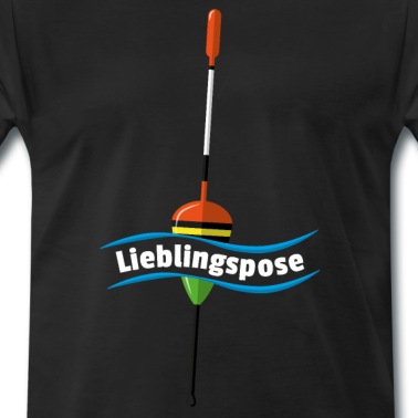 Angeln T-Shirt - Lieblingspose bauchig - Angeln, Angler Pose