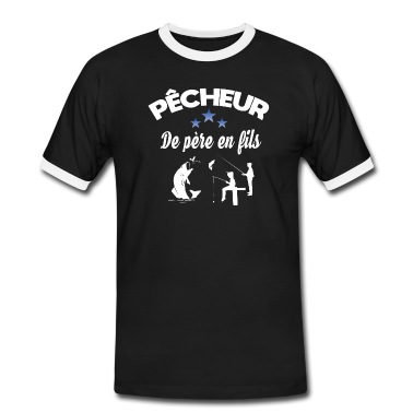 Angeln T-Shirt - Fischer vom Vater zum Sohn. Familienfischen
