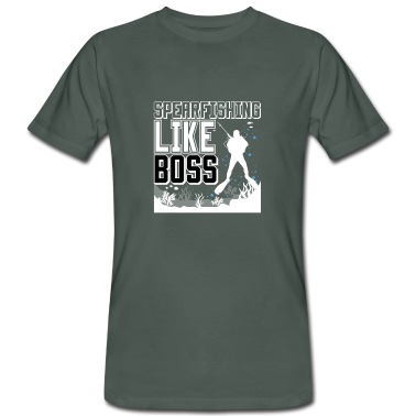 Angeln T-Shirt - SpearFishing Like a Boss Geschenkidee