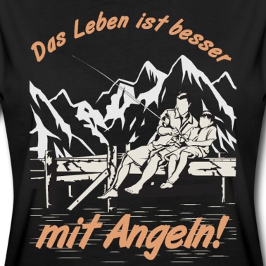 Angeln T-Shirt - Das Leben ist besser mit Angeln Angel