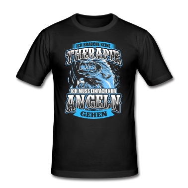 Angeln T-Shirt - Angler Angeln Angel Fische Fisch Fischer Therapie