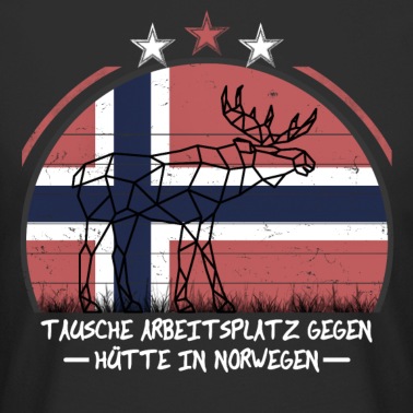 Angeln T-Shirt - Hütte in Norwegen