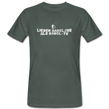 Angeln T-Shirt - Angler Lieber Kabeljau als Kabel TV