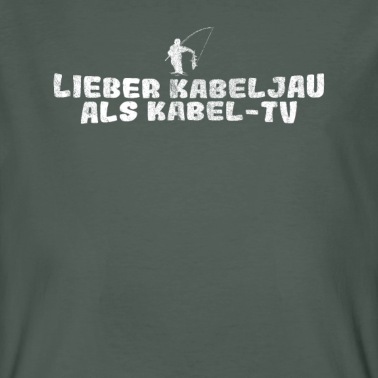 Angeln T-Shirt - Angler Lieber Kabeljau als Kabel TV