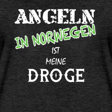 Angeln T-Shirt - Angeln in Norwegens meine Droge