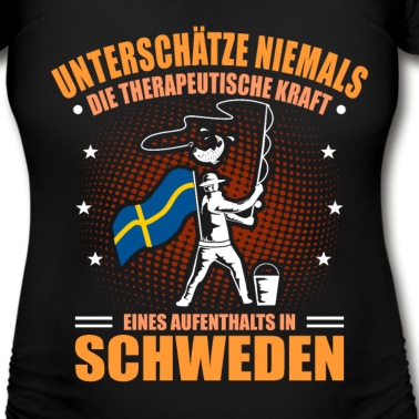 Angeln T-Shirt - Angeln Schweden Angeltrip Angelurlaub Angler