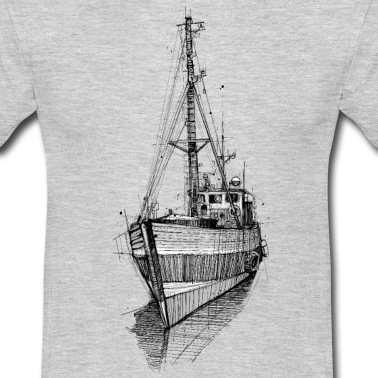 Angeln T-Shirt - Kutter sw