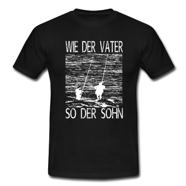 Angeln T-Shirt - Angeln Papa Sohn Vater Geschenk Angler Hobby Sport