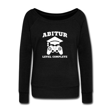Abschlussfeier Pullover - Level complete Abitur Bachelor Schule Geschenk