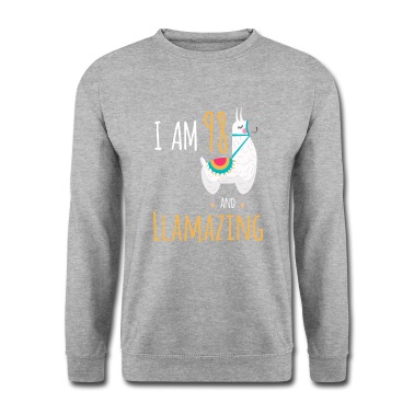 Abschlussfeier Pullover - Ich bin 98 und llamazing Lustiger Lama Alpaka Geburtstag