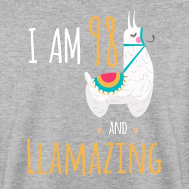 Abschlussfeier Pullover - Ich bin 98 und llamazing Lustiger Lama Alpaka Geburtstag