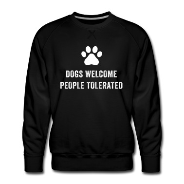Abschlussfeier Pullover - Hunde begrüßen Menschen toleriert