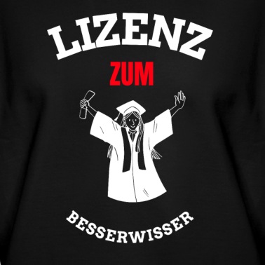 Abschlussfeier Pullover - Lizenz zum Besserwisser Abschluss Bachelor Master