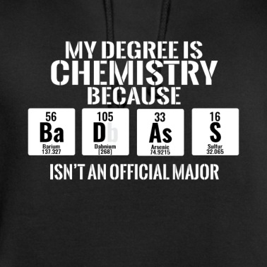 Abschlussfeier Hoodie - Chemie, Nerd, Schule, Abschlussfeier, Geschenkidee