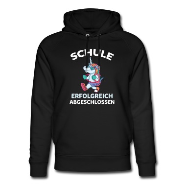 Abschlussfeier Hoodie - Schule Schüler Schulabschluss Einhorn Abschlussfei