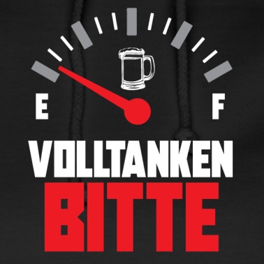 Abschlussfeier Hoodie - Volltanken bitte Bier leer Voll Abschlussfeier