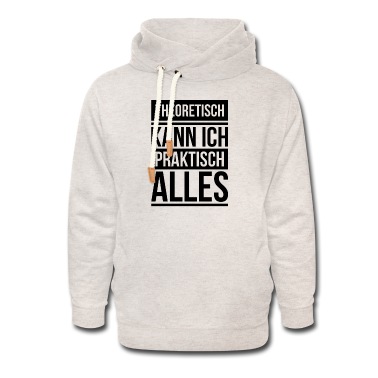 Abschlussfeier Hoodie - Theoretisch praktisch Schule Geschenk Abschluss