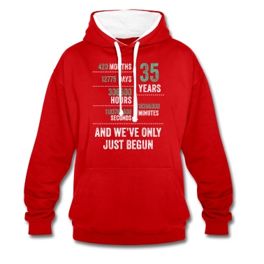 Abschlussfeier Hoodie - 35 Jahre und wir haben gerade erst angefangen Lustiger Geburtstag