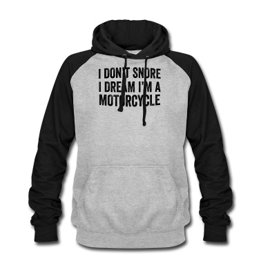 Abschlussfeier Hoodie - Ich schnarche nicht, ich träume, ich bin ein Motorrad