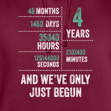 Abschlussfeier Hoodie - 4 Jahre und wir haben gerade erst angefangen Lustiger Geburtstag