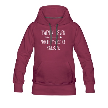 Abschlussfeier Hoodie - Geburtstag 27 Ganze Jahre von Awesome