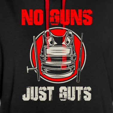 Abschlussfeier Hoodie - No guns just guts - Polizei Polizist