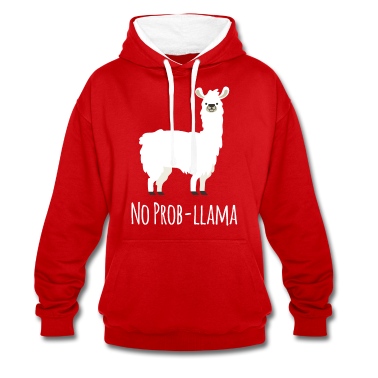 Abschlussfeier Hoodie - Kein Prob Lama Kein Problem