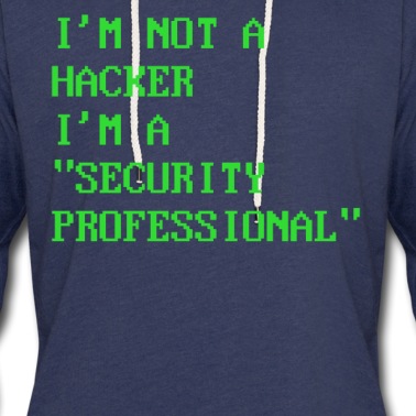 Abschlussfeier Hoodie - Ich bin kein Hacker Ich bin ein Sicherheitsprofi