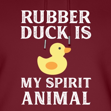 Abschlussfeier Hoodie - Gummiente ist mein Geistestier