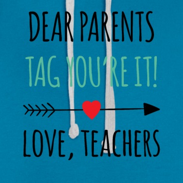 Abschlussfeier Hoodie - Liebe Eltern Tag Du bist es Liebe Lehrer