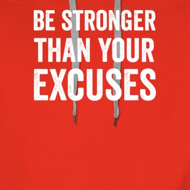 Abschlussfeier Hoodie - Sei stärker als deine Ausreden