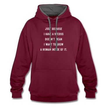 Abschlussfeier Hoodie - Nur weil ich einen Uterus habe