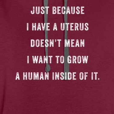Abschlussfeier Hoodie - Nur weil ich einen Uterus habe