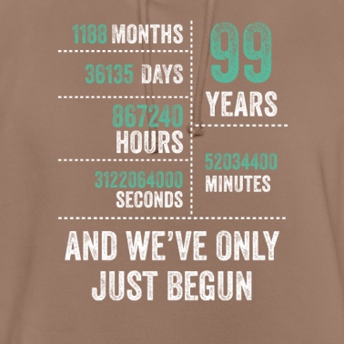 Abschlussfeier Hoodie - 99 Jahre und wir haben gerade erst angefangen Lustiger Geburtstag