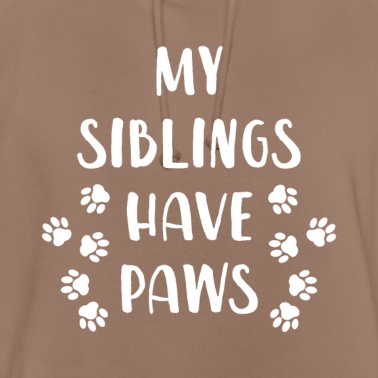 Abschlussfeier Hoodie - Meine Geschwister haben Pfoten