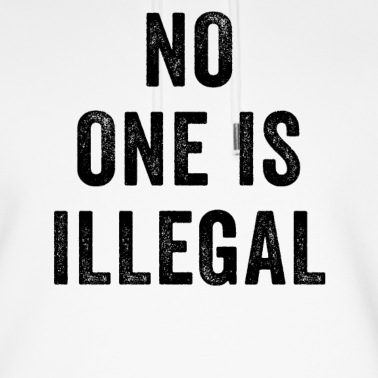 Abschlussfeier Hoodie - Niemand ist illegale Protesterklärung