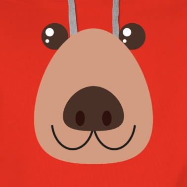 Abschlussfeier Hoodie - Bärengesicht