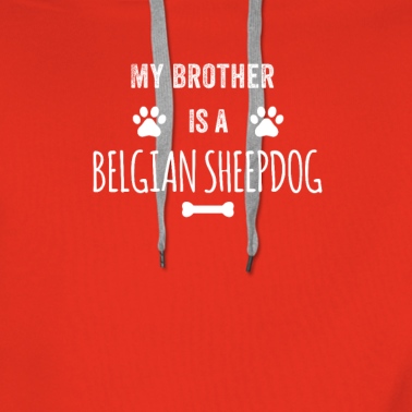 Abschlussfeier Hoodie - Mein Bruder ist ein belgischer Schäferhund Lustiger Hund
