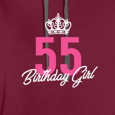 Abschlussfeier Hoodie - Lustige 55 Geburtstagskind Queen