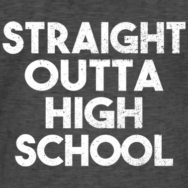 Abschlussfeier T-Shirt - Straight Outta High School Abschlussfeier Geschenk
