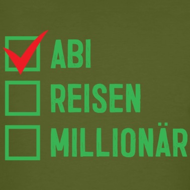 Abschlussfeier T-Shirt - ABI reisen millionär Bachelor Geschenk Schule