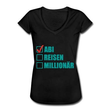 Abschlussfeier T-Shirt - Abi reisen millionär Geschenk Schule Abschluss