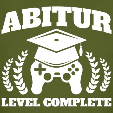 Abschlussfeier T-Shirt - Abitur level complete Geschenk Schule Abschluss